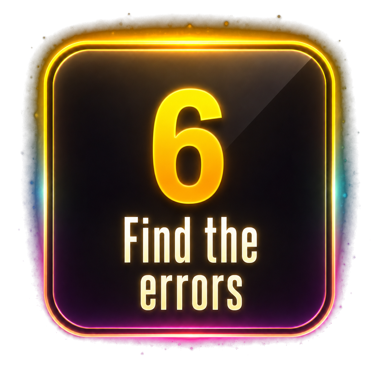 Find the errors